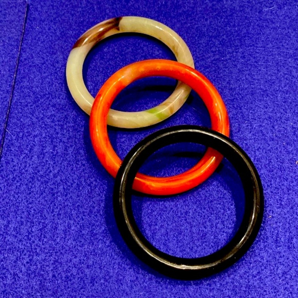 Bangle bracelets, set of three